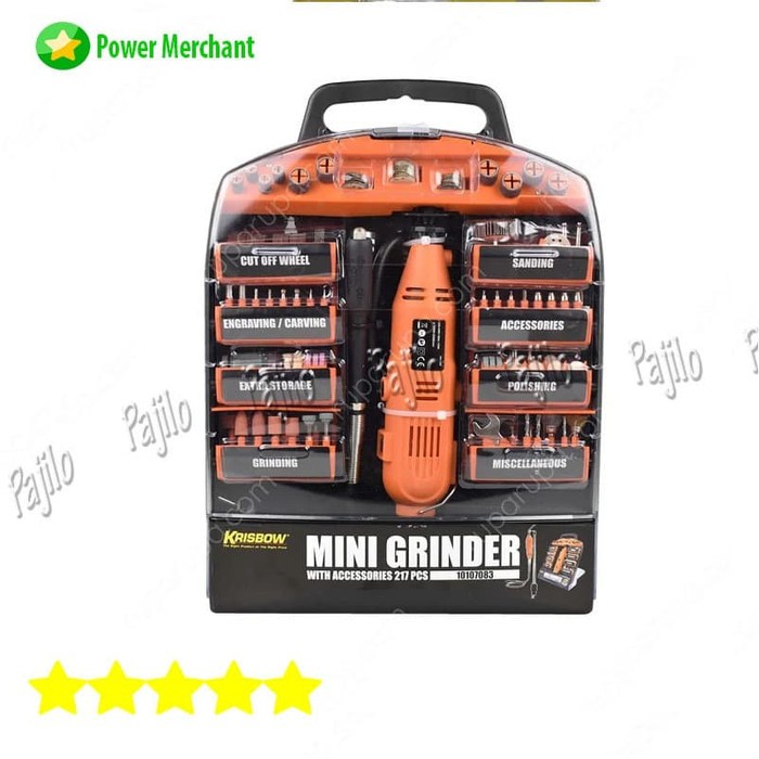 Jual 217 pcs Krisbow Mesin Bor Gerinda Mini Grinda Mini Die Grinder