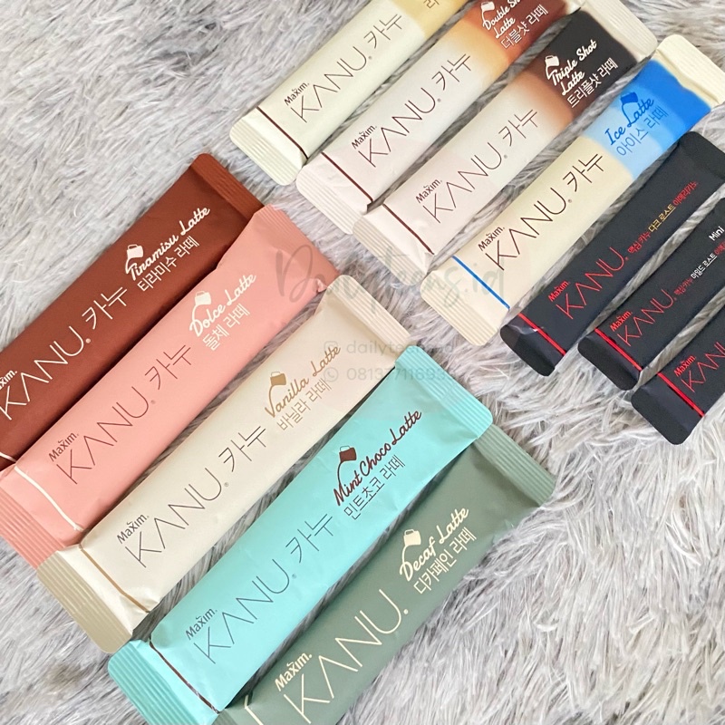 (READY STOCK) Kanu coffee maxim kopi korea vanilla latte / Tiramisu latte / Decaf latte / Dolce latt