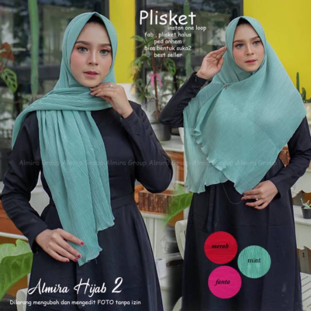 JILBAB INSTAN PLISKET BY ALMIRA HIJAB