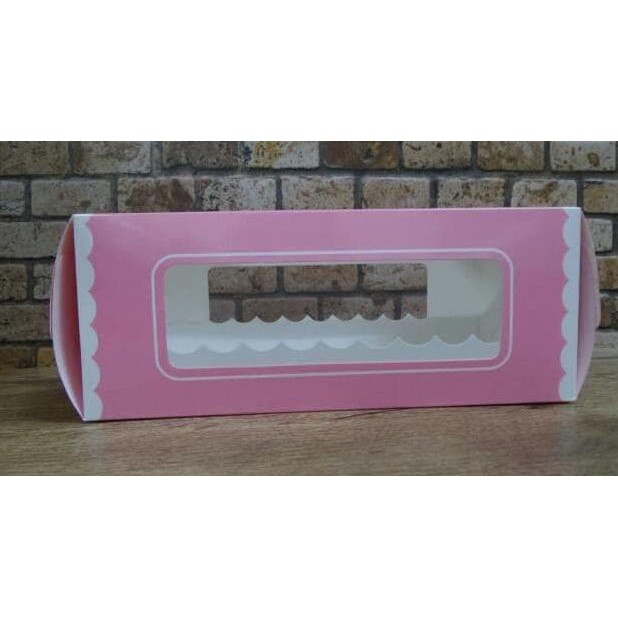 

DUS KUE CAKE BOX GIFTBOX 25x12x10CM PINK SPECIAL DESIGN ISI 10 PCS