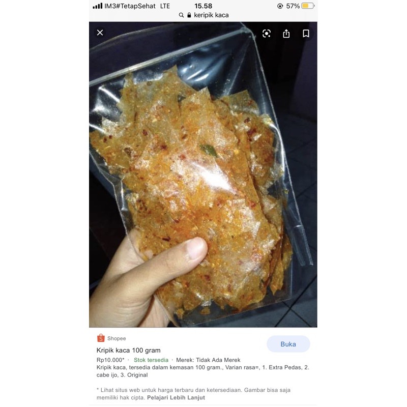 

kripik kaca