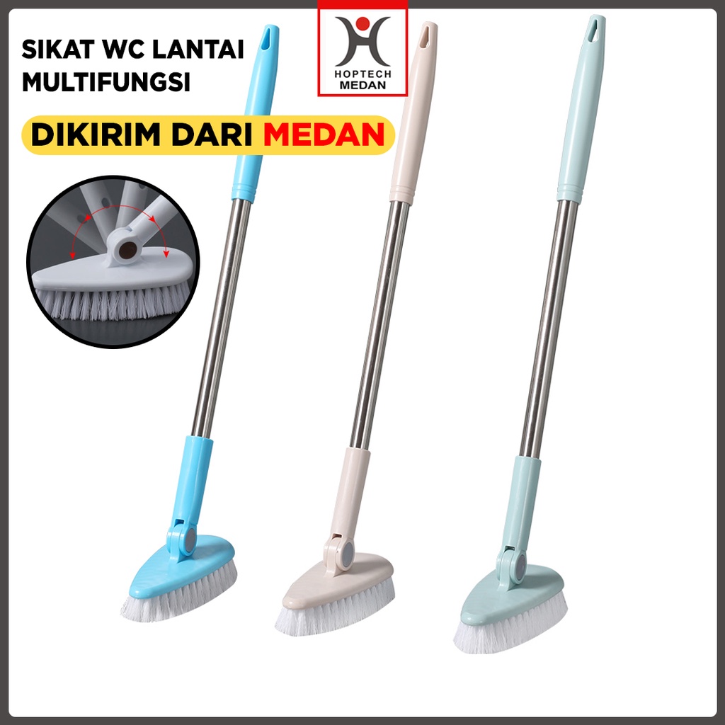 Sikat Lantai Pembersih Dinding Kamar Mandi Gagang Panjang Portable