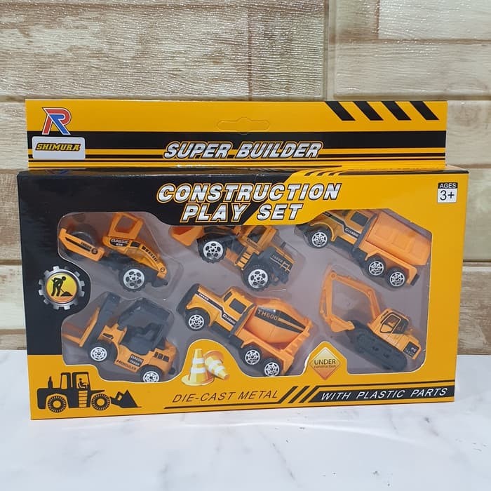 Mainan Diecast Construction Metal Truck Kontruksi