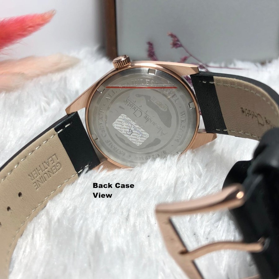 ORIGINAL Jam Tangan Pria Alexandre Christie AC 6578 / AC6578 / 6578 Garansi Resmi 1 Tahun, Leather