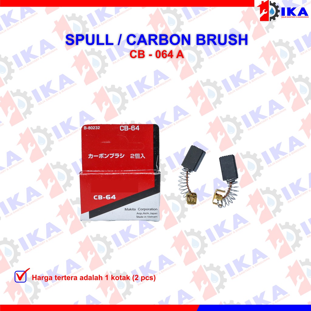 Spull Makita CB 153/ 51/ 64/ 100/ 411/ 41 / 259 / 203 / 250 / 408 carbon brush / arang kul bagus mrh