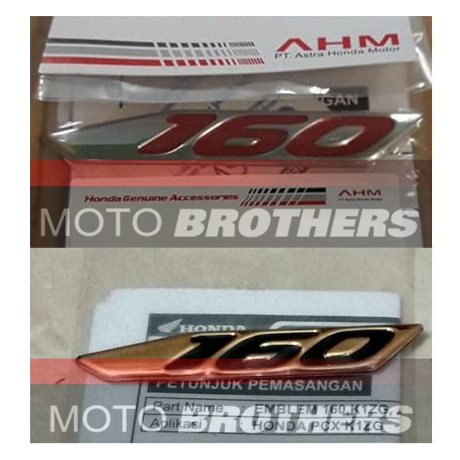 EMBLEM / LOGO ALL NEW PCX160 PCX 160 - Gold