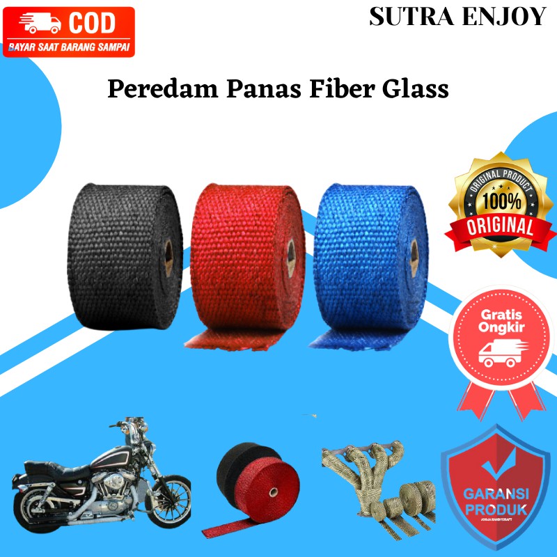 Peredam Panas Fiber Glass Knalpot motor mobil-SUTRAENJOY
