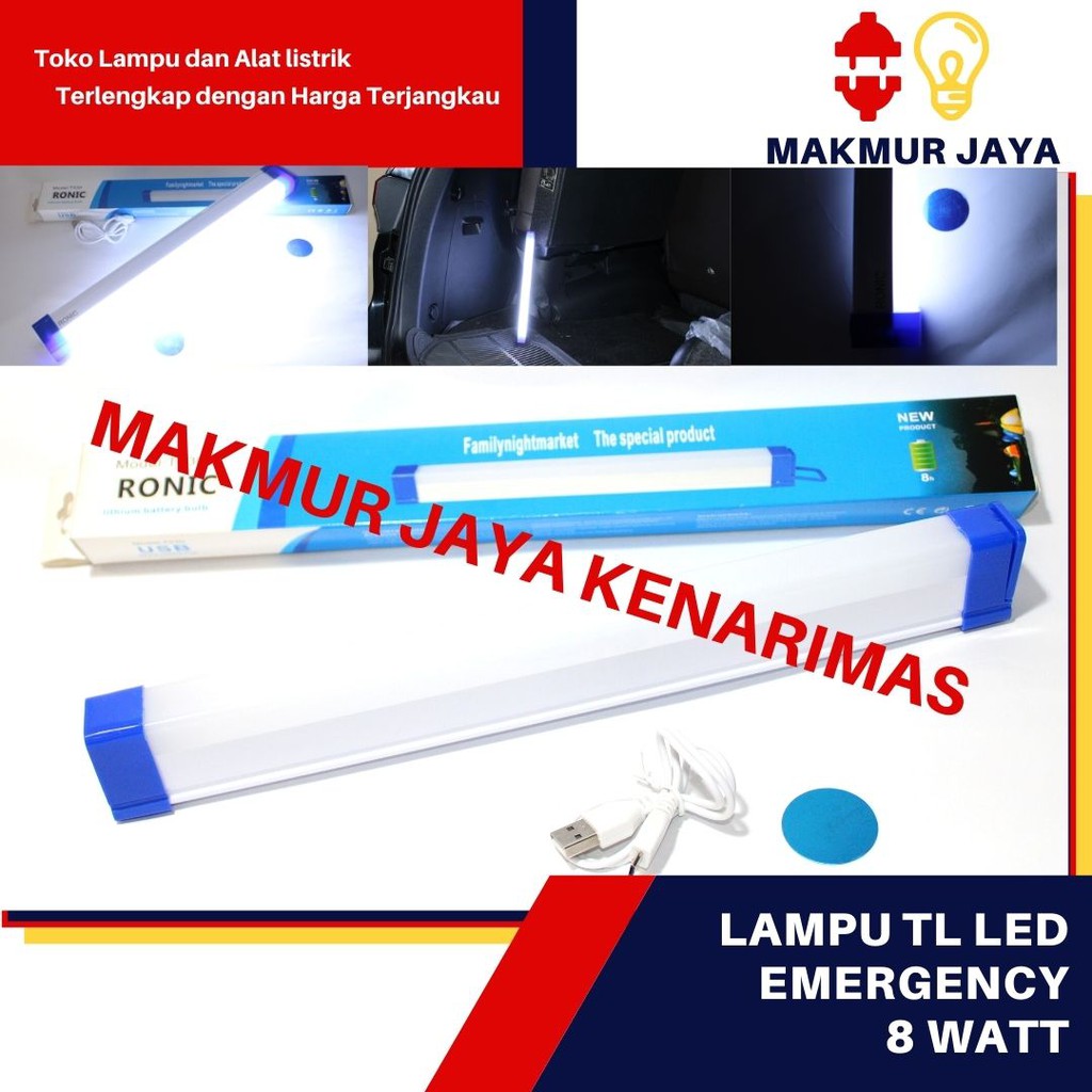 Emergency TL T5 LED/lampu TL LED emergency murah 8W/lampu darurat