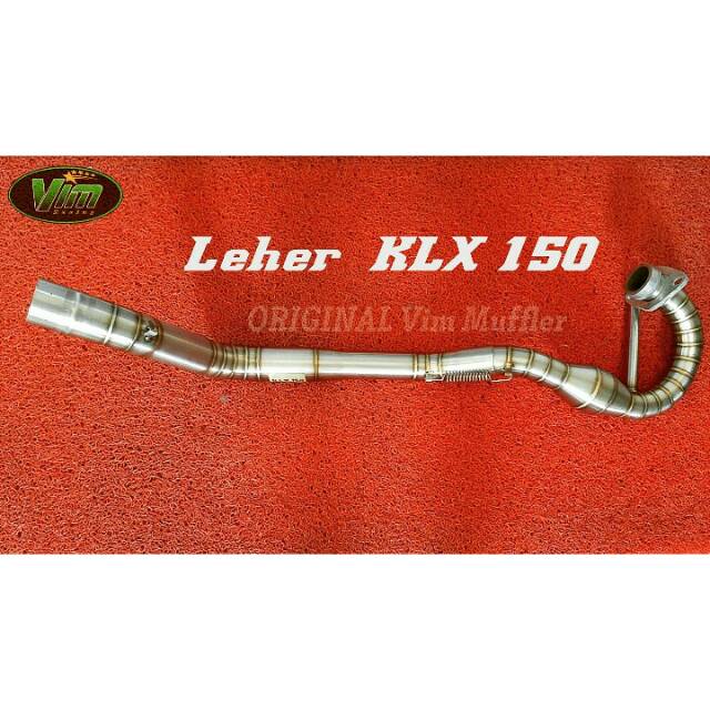 Leher knalpot KLX 150. Header knalpot KLX 150. Leher knalpot KLX 150 fullcacing fullstenlis