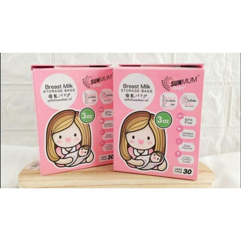 KANTONG ASI SUNMUM 100 ml BPA FREE /GEA BABY 120 ML