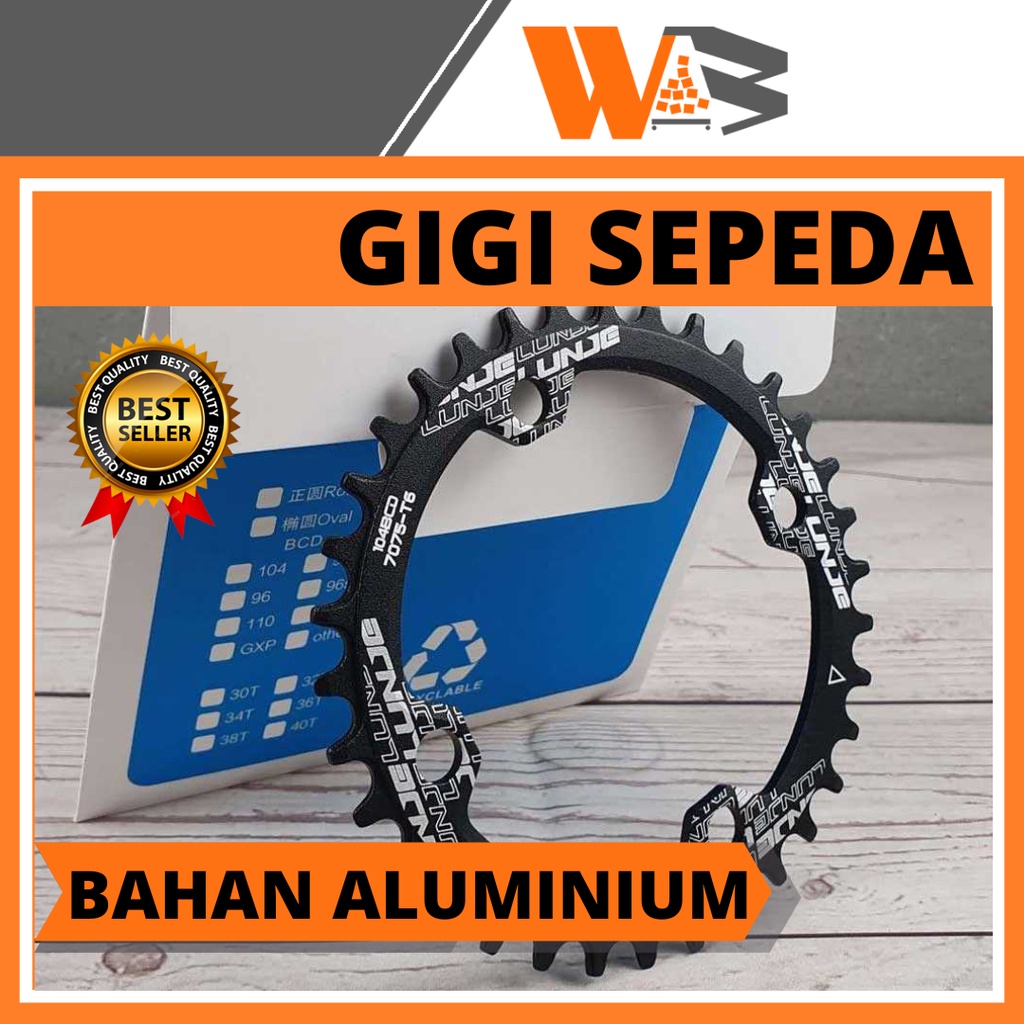 COD Gigi Crankset Sprocket Sepeda Aluminium