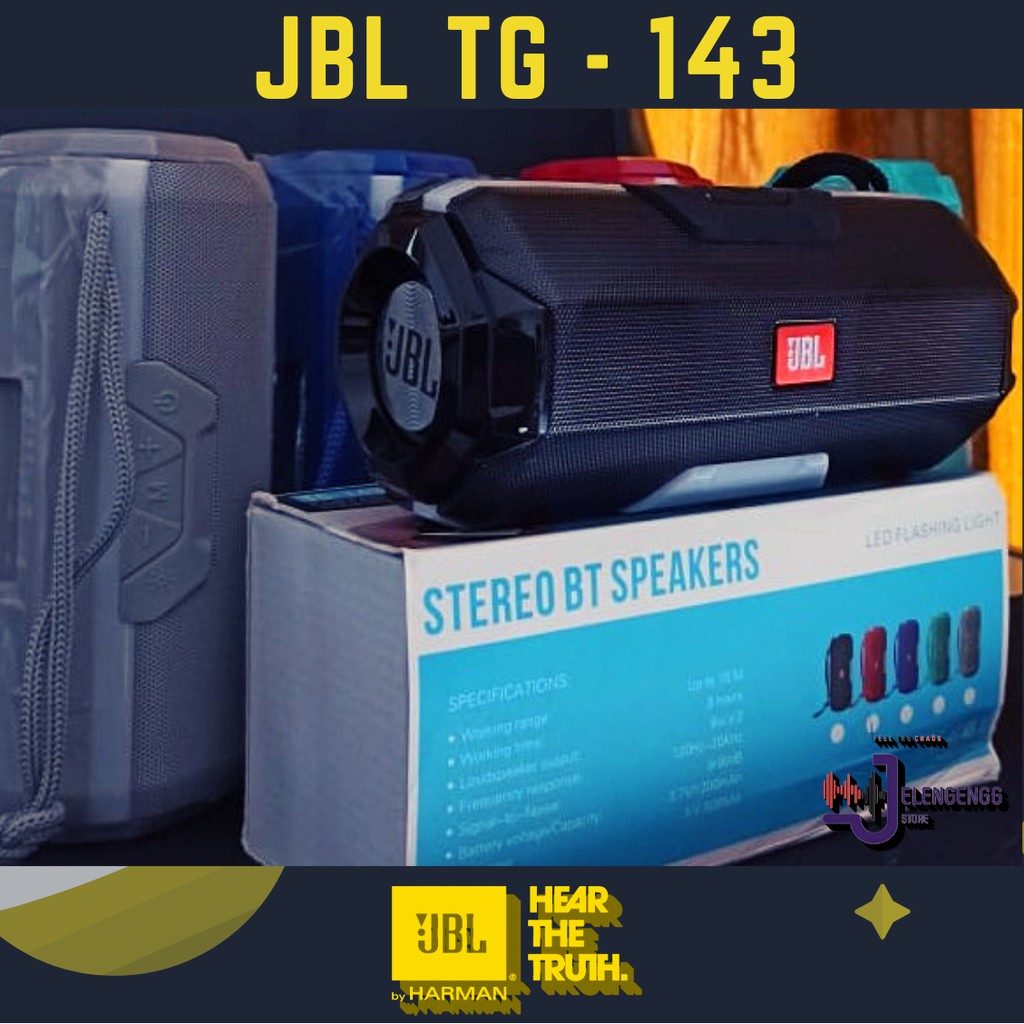 Speaker TG143 LAMPU BISA DIATUR LUBANG AUX POWER di ATAS Speaker Bluetooth Bass Puass