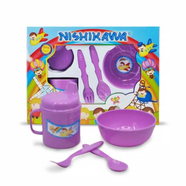 Promo !! Tempat Makan Bayi Set - Fedding Set Nishikawa Small