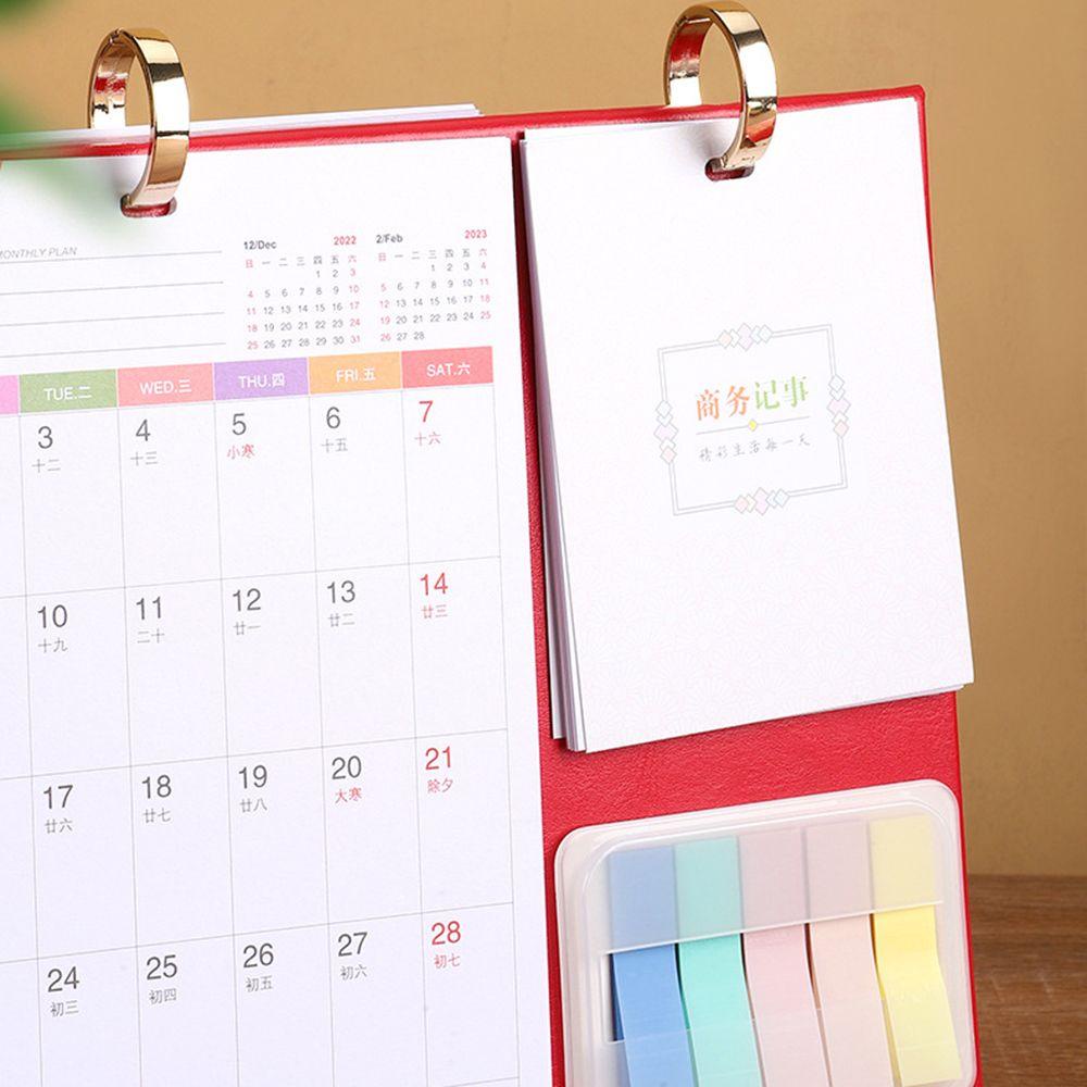 Mxbeauty 2023kalender Desktop Multifungsi Rabit Memo Pad Notepad Dekorasi Rumah Kalender Berdiri Dengan Planner Sticky Notes