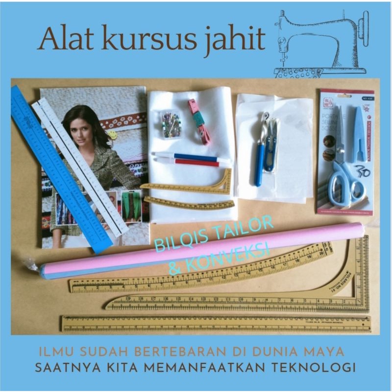 PAKET ALAT KURSUS MENJAHIT
