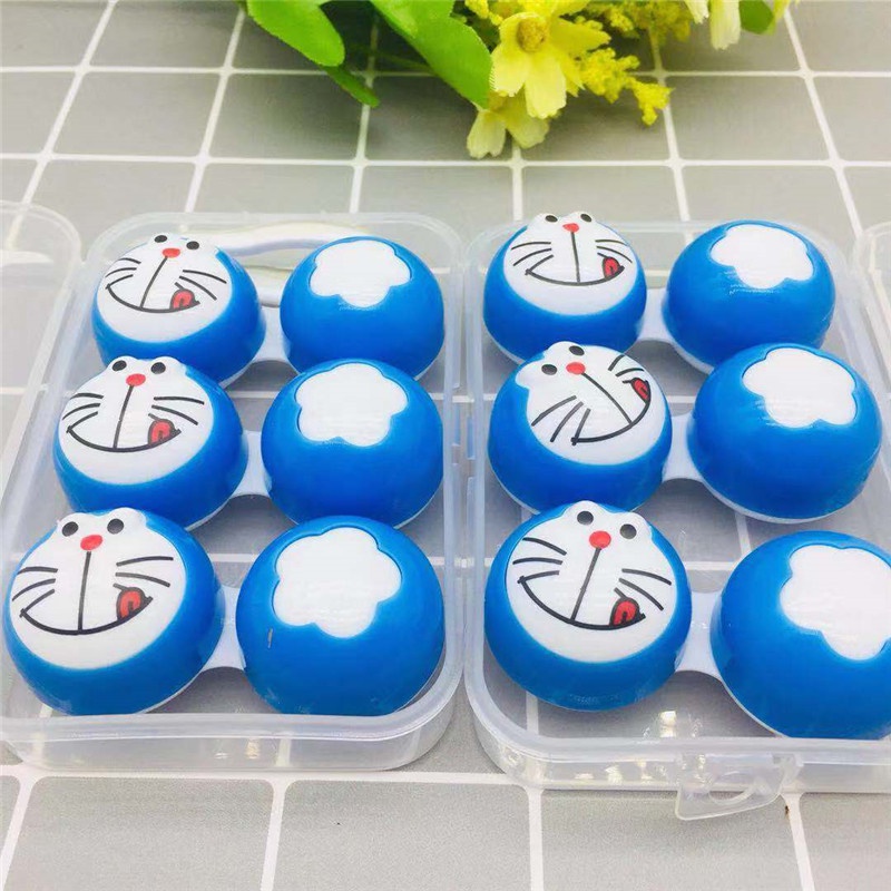 TEMPAT KOTAK SOFTLENS MINI DORAEMON (3 IN 1)