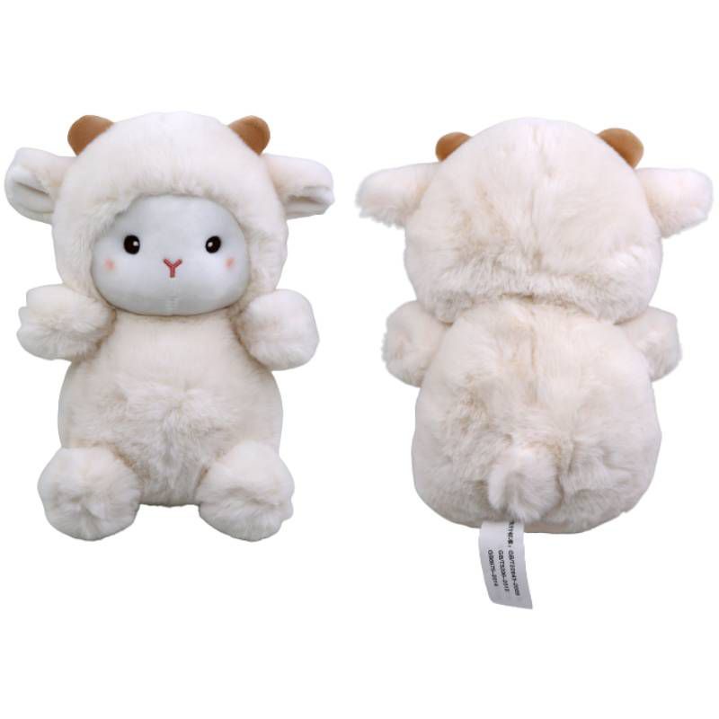 23cm New Kawaii Sheep Elephant Bear Plush Toy Cute Soft Model Stuffed Doll Pendant Toy Kids Christmas Birthday Christmas Gift