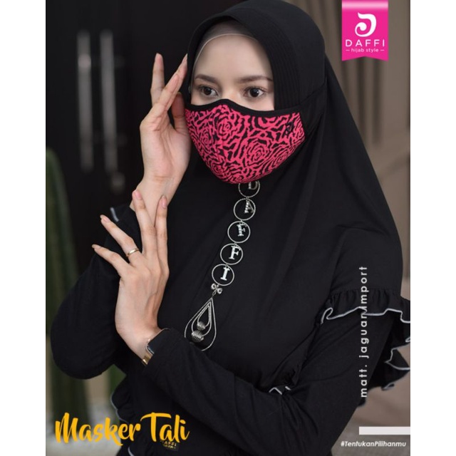Masker Motif Daffi Hijab