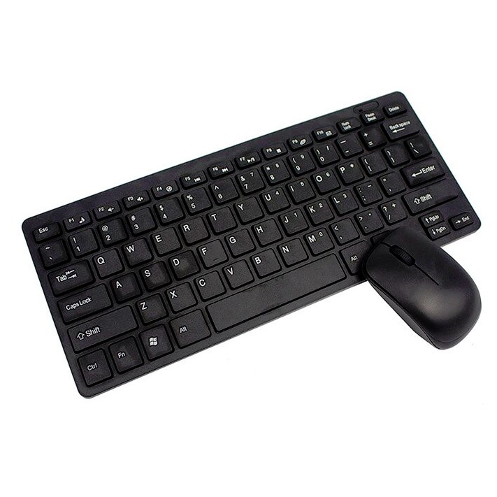 Keyboard Mouse Wireless mini 2.4Ghz Support PC Laptop Tablet Smartphone