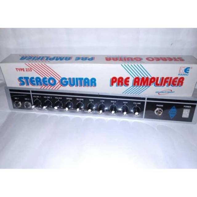 Kit tone control Pre Amplifer  Gitar/Guitar stereo 233 Ranic