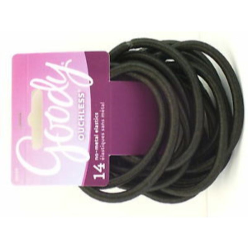 Goody ouchless 1942304/ 30210 XL black 5mm elastics 14ct