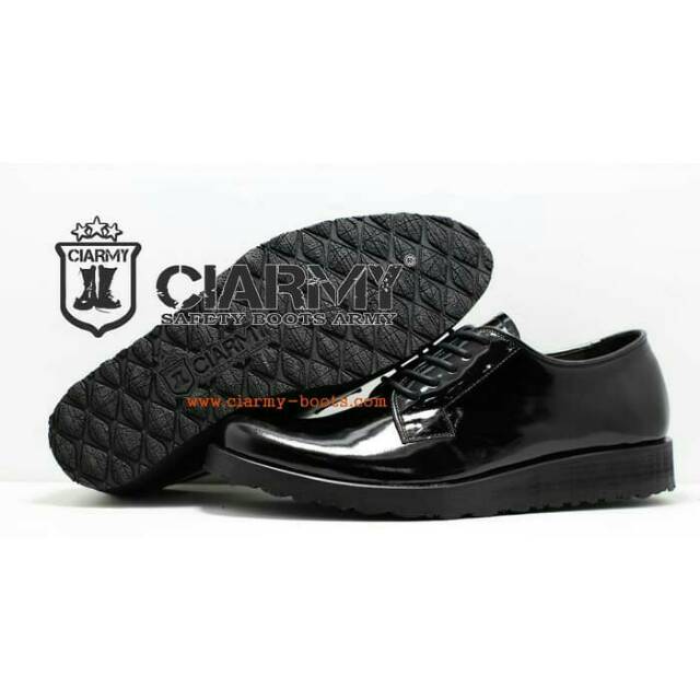 [COD] Sepatu pdh kulit kilap tni polri model gibson ciarmy type c017t