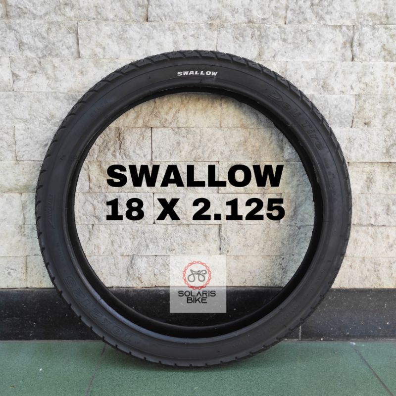 BAN LUAR SWALLOW 18 X 2.125 HITAM SEPEDA BMX MINI