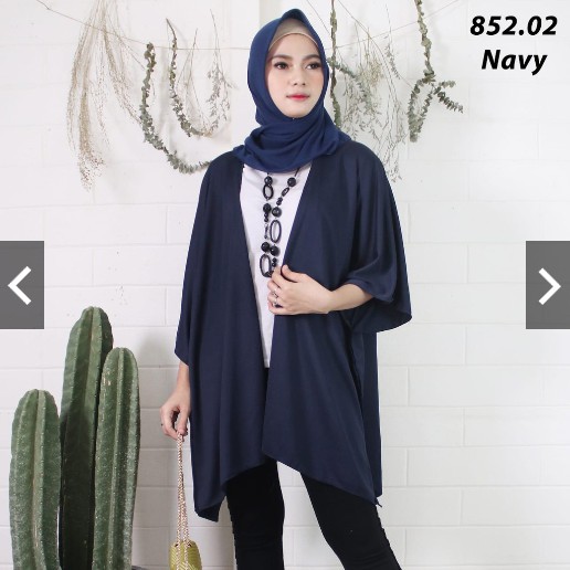 BD 852 CARDIGAN - ABG OUTER POLOS HYGET LUARAN PENDEK CANTIK KANTOR KERJA MURAH MUSLIMAH CANTIK RENA