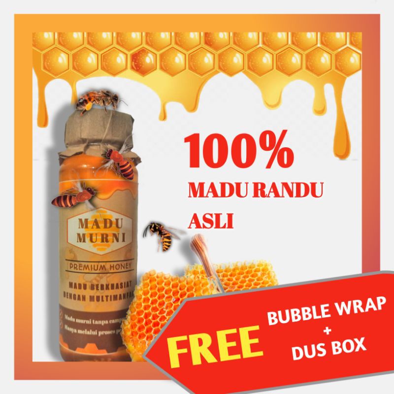 

Madu randu asli 350 gram | madu murni madu randu madu asli madu hutan randu