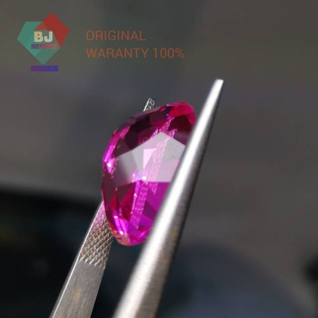 Batu Ruby King Merah siam Versi super  Light Pink Corundum 13 - 16 mm 9 Mohs