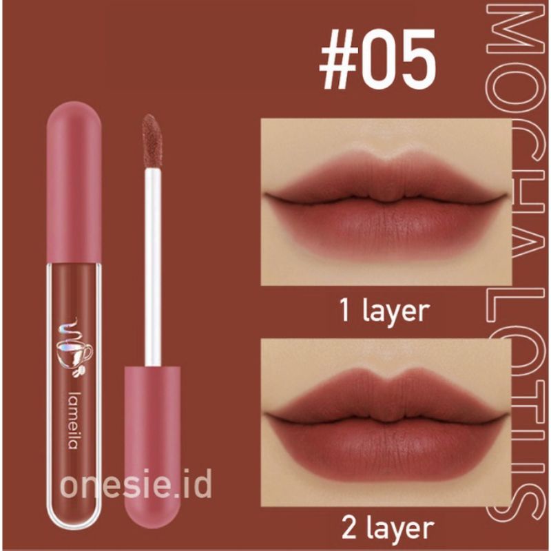 lipstik matte nude liquid LAMEILA