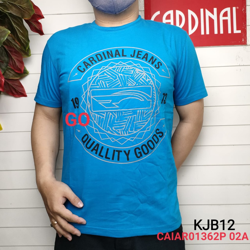 gos gof KJB CARDINAL JEANS KAOS T-Shirt Pakaian Pria Atasan Kaos Oblong Casual Santai Original