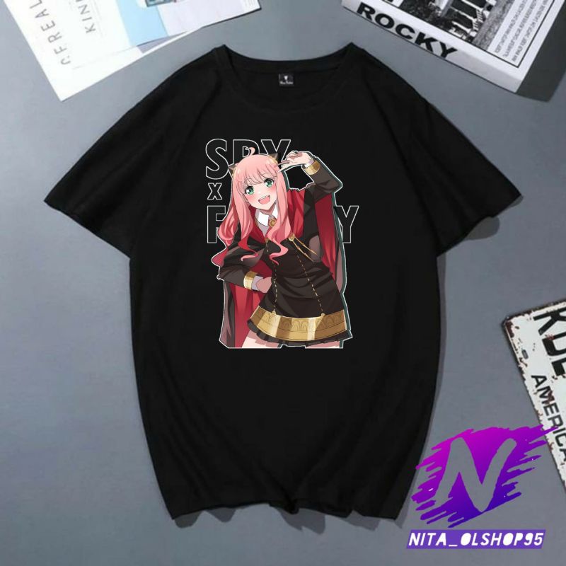 kaos anak anya forger lucu baju anime spy x family baju anya lucu