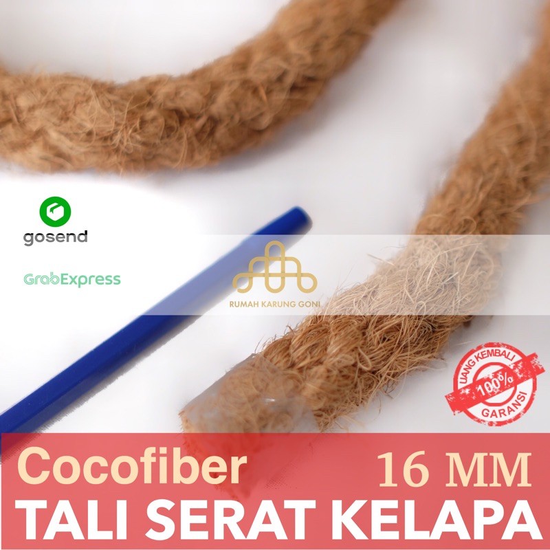 Tali Sabut Kelapa 16mm Meteran Tali Serabut Kelapa Tali Cocofiber Berkualitas