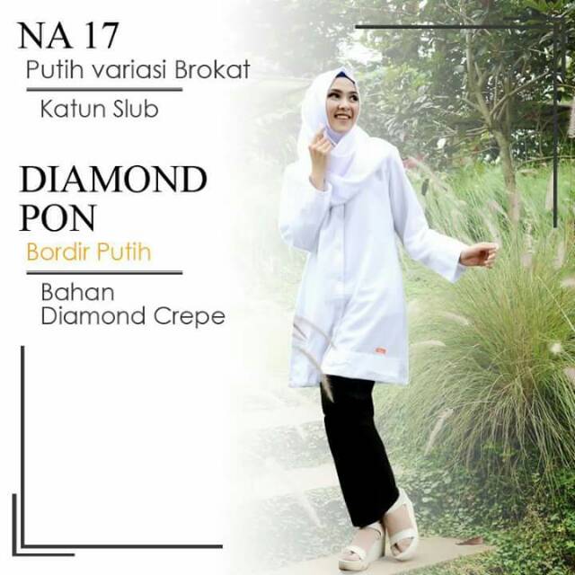 Atasan nibras putih na17