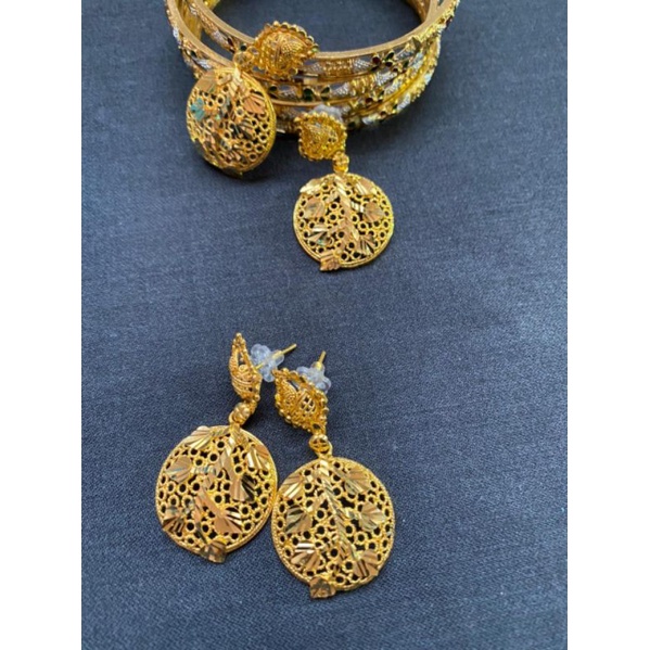 Anting India emas/ Anting fashion india/ Anting Dubai emas/Anting dubai India murah emas