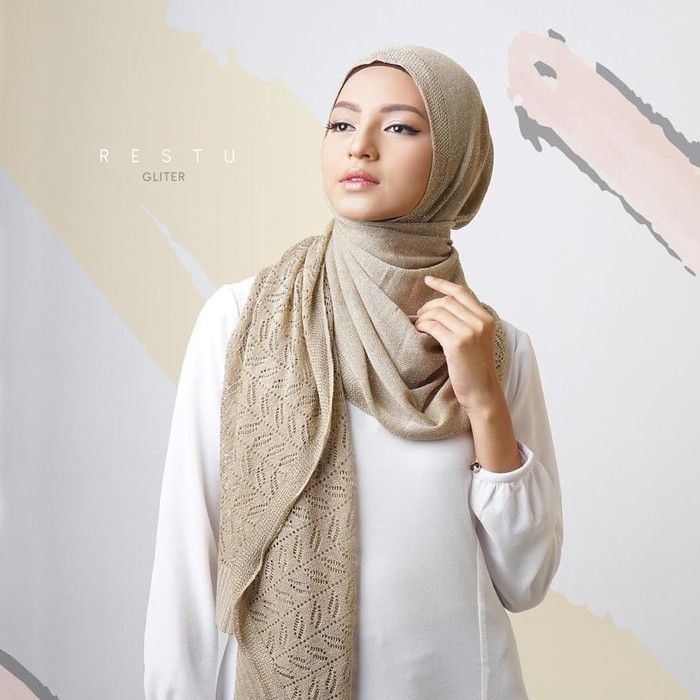 Order Langsung RENATA GLITTER - PREMIUM HIJAB SHAWL KERUDUNG PASHMINA JILBAB INSTAN Diskon