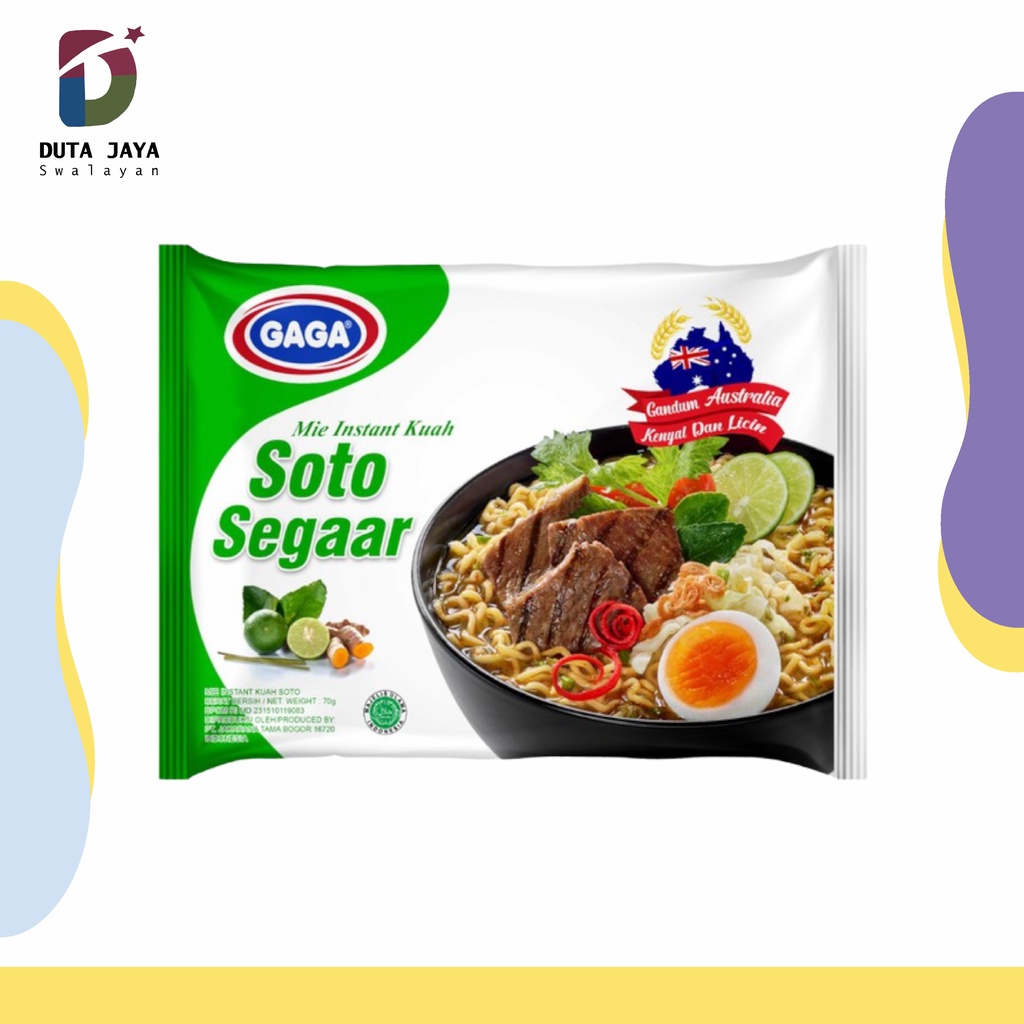 Mi Gaga Mie Instant Kuah Soto Segaar 70 Gram