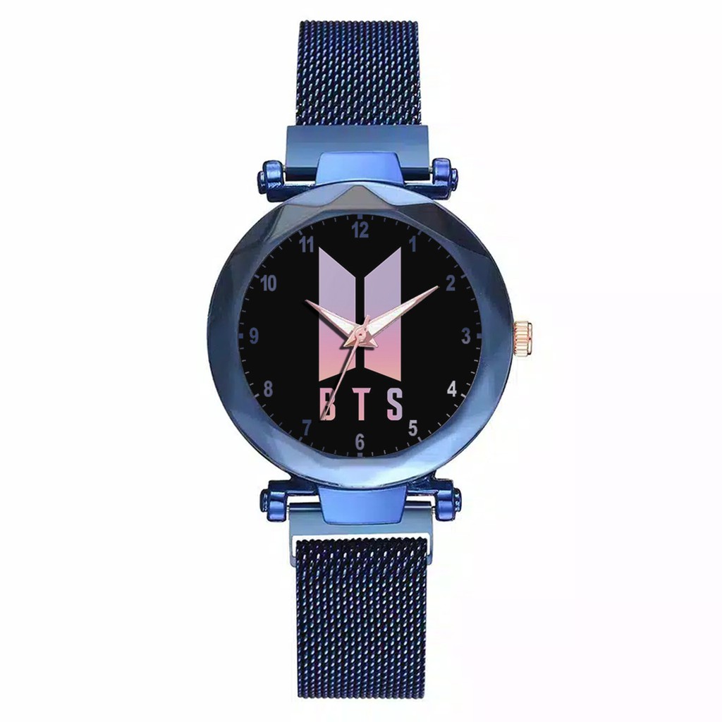 Jam Tangan Wanita Custom - KPOP BTS Free Box &amp; Batre Cadangan 9