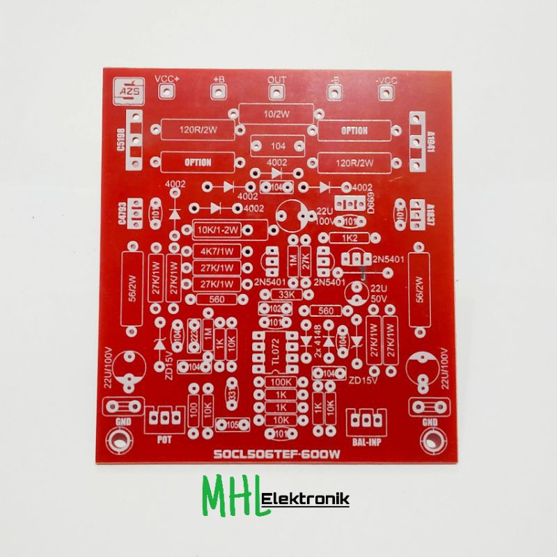 PCB 600W SOCL 506 Mono TEF Input Balance
