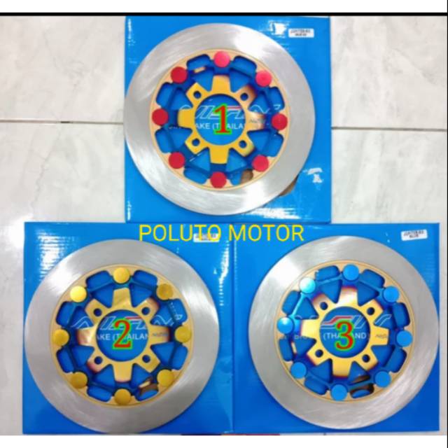 PIRINGAN CAKRAM NISSIN TWOTONE 220MM MIO-SPORTY-BEAT-VARIO-SCOOPY-KALIPER NISSIN BREMBO NISSIN DLL