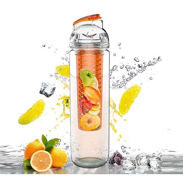 

Transhome Lemon Juice Bottle 700ml New Fashion Fruit Infuser Make Fresh Lemon Strawberry Orange