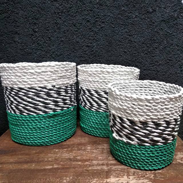 Cover Pot isi 3 / Mini Basket Multifungsi