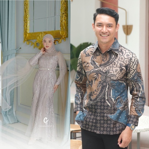 [NEW ARRIVAL] BATIK COUPLE FATEEMA COUPLE GAMIS TULLE MUTIARA KEBAYA COUPLE KONDANGAN LAMARAN TUNANGAN KEMEJA BATIK DRESS BRUKAT GAMIS KONDANGAN