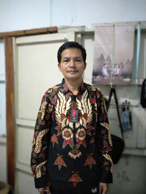Batik Pria Slim Fit Lengan Panjang Kemeja Batik Pria Colindion Cbl1053
