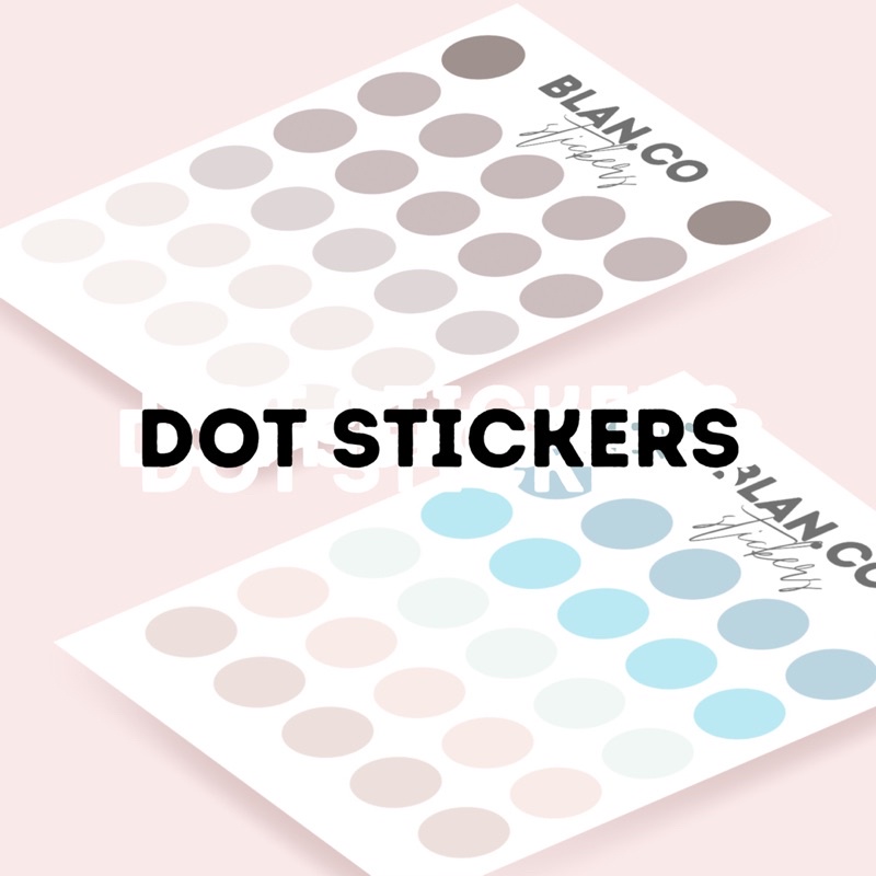 

Round Dot Stickers - journaling sticker bulat