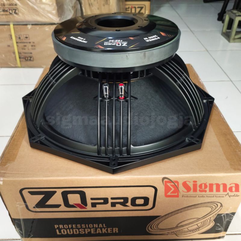 Speaker Komponen 18 Inch Coil 5 Inch ZQPro 18Z-50 ZQ Pro 2000 Watt