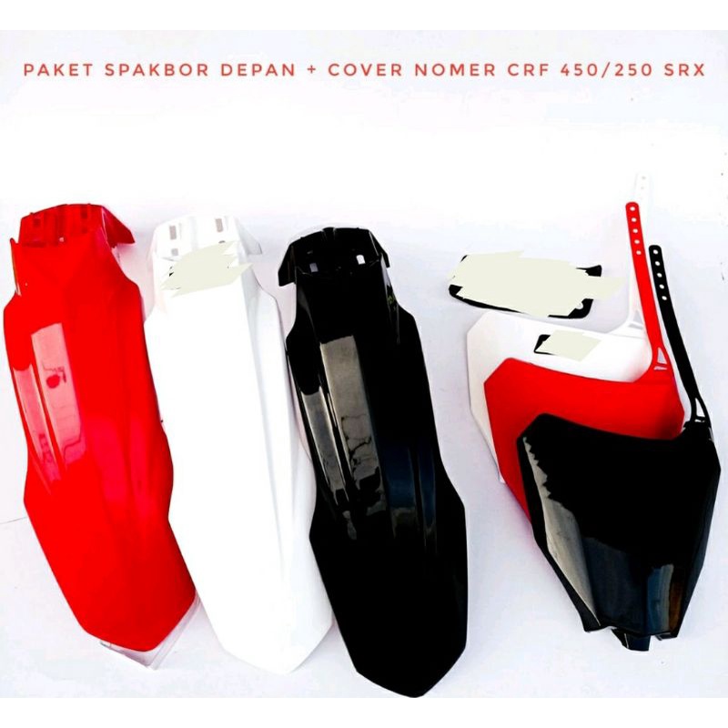 Paket Spakbor Slebor Plus Papan Cover Nomer CRF 150 Model CRF 250- 450 Promo