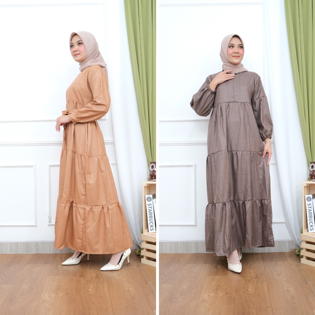 FUJI GAMIS DRESS KATUN SUSUN