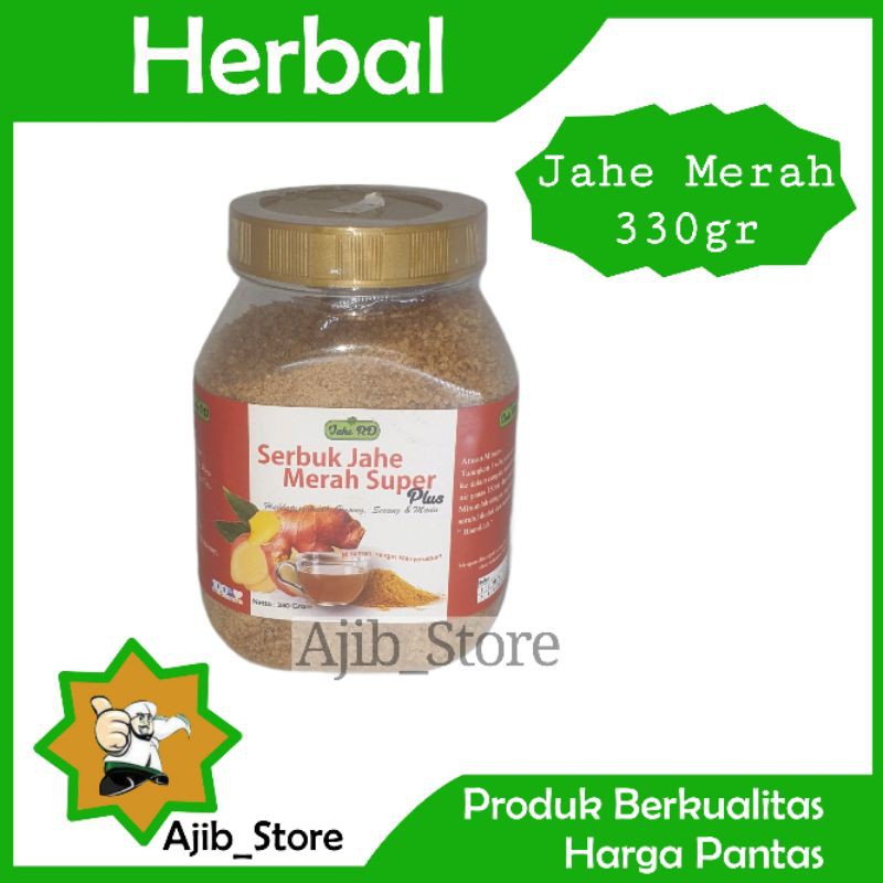 

(100% ORI) SERBUK / BUBUK JAHE MERAH SUPER RD 330GR 330 gram Plus Habbatussada Ginseng Madu